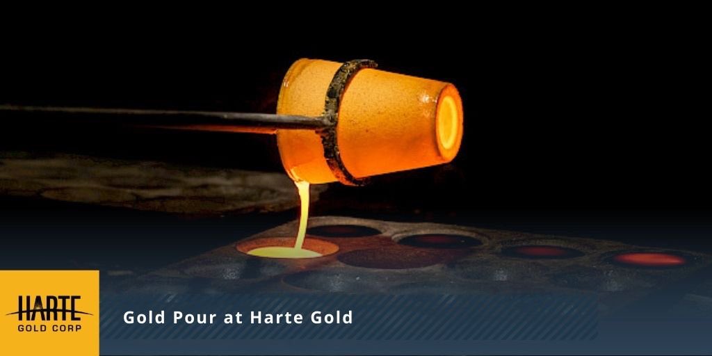 HarteGold's tweet photo. #PicOfTheWeek  We poured our first #Gold at Harte in 2019 and have been pouring since. 

Learn more about how gold is refined here: https://t.co/8GeIxSTuI9 https://t.co/3pGP9SD5BO