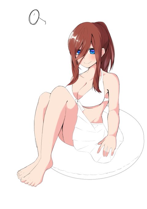 ＫＡＩさんがTwitterに投稿した中野三玖(五等分の花嫁)のイラスト。