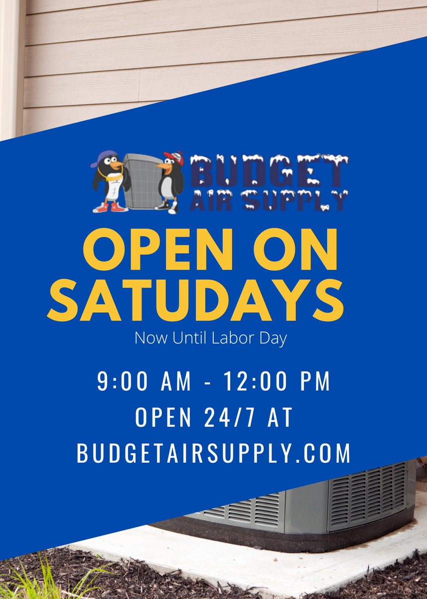 budget_supply's tweet photo. 🚨REMINDER🚨 We’re open on Saturday. See how much you can save on Scratch and dents. 🔥deals to keep you ❄️ https://t.co/eJFx3nBUfM