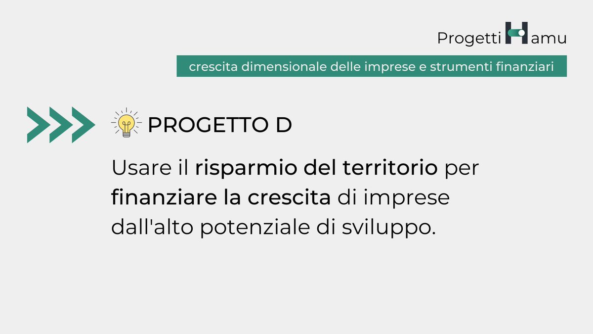 💡 #ProgettiHamu. Puntare sul #risparmio del #territorio per far crescere ancora di più le #aziende virtuose di #Abruzzo, #Marche e #Umbria.