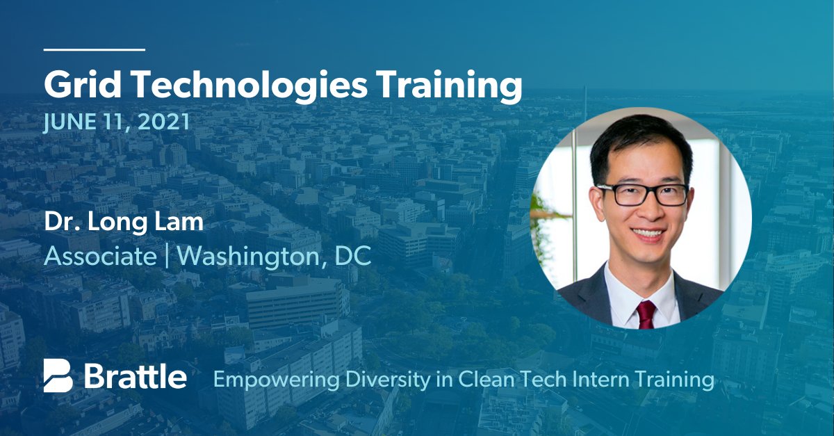 TheBrattleGroup's tweet photo. Associate Dr. Long Lam will provide a training on #gridtechnologies for the inaugural cohort of Empowering Diversity in Clean Tech interns. https://t.co/tOJe6JGOdy #EnergyTwitter #cleanenergy https://t.co/eoEOUArS7r