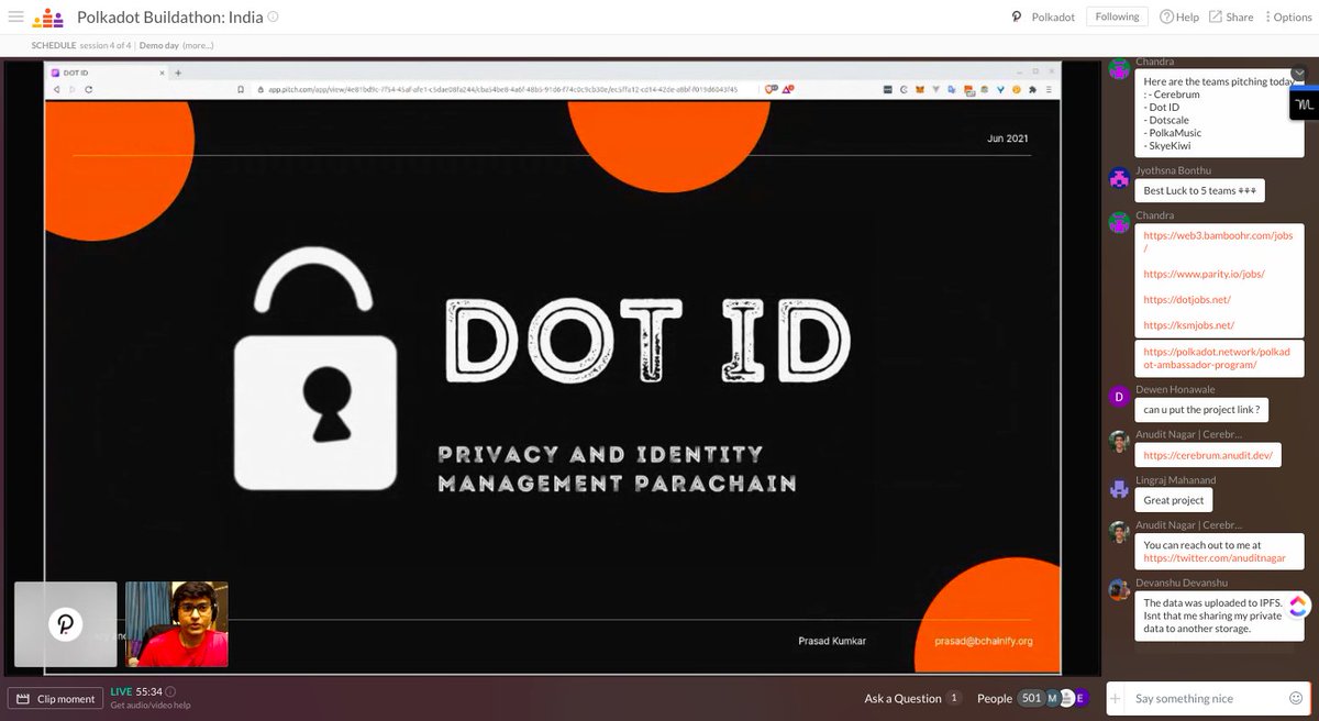 Katsumi3x's tweet image. Team Dot ID is showing us how they built an #identity blockchain on @Polkadot. Just us for the #Polkadot Buildathon Demo Day to learn more about them: crowdcast.io/e/buildathon-i… 
@bchainify