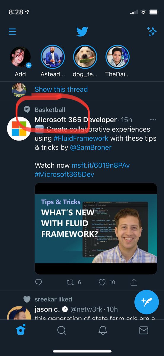 SamBroner's tweet image. Twitter is helping me combine my two favorite things… 🌊 &amp;amp; 🏀

#FluidFramework #BallerPresentations