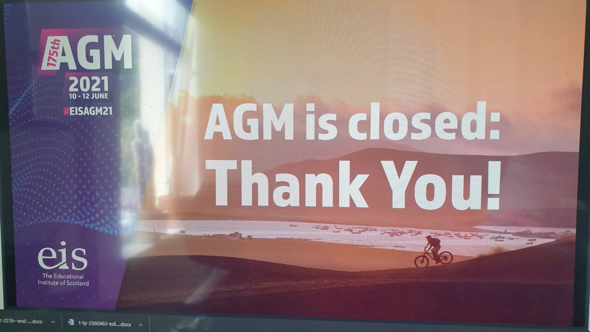 missbeattie1's tweet image. That&apos;s it! I had a fantastic time at my first AGM. After such a challenging year, it has been moving and uplifting to hear colleagues speak so passionately about education in Scotland. So lucky to be part of this profession and @EISUnion #EISAGM21