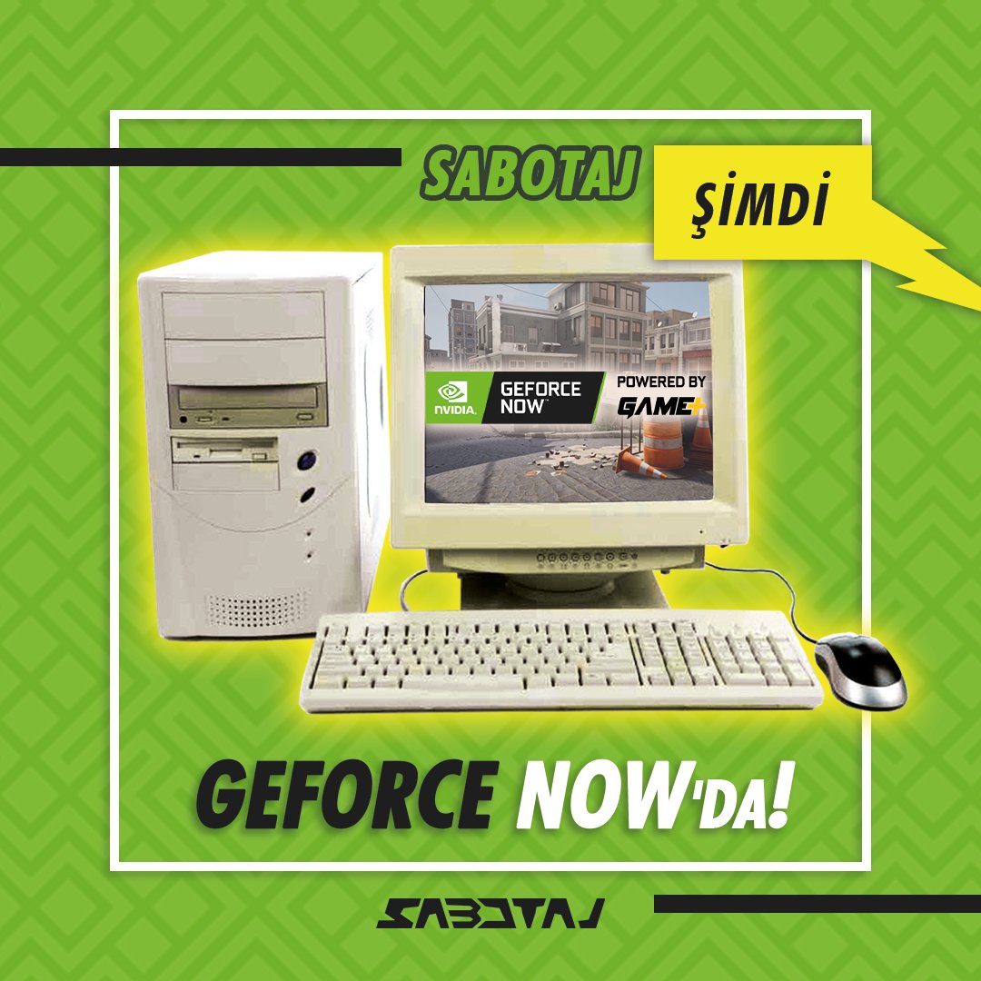 Sabotaj'ı bilgisayarın kaldırmıyor diye üzülmene artık gerek yok. Sabotaj şimdi GeForce Now'da!

Hemen <a href="/GFNbyGAMEPLUS/">GeForce NOW powered by GAME+</a>'yi indir, Sabotaj macerasına başla! Oyuna giriş yaptığın 8. günde Karambit'i kap =)

#Sabotaj #GeForceNow #Steam #GFN