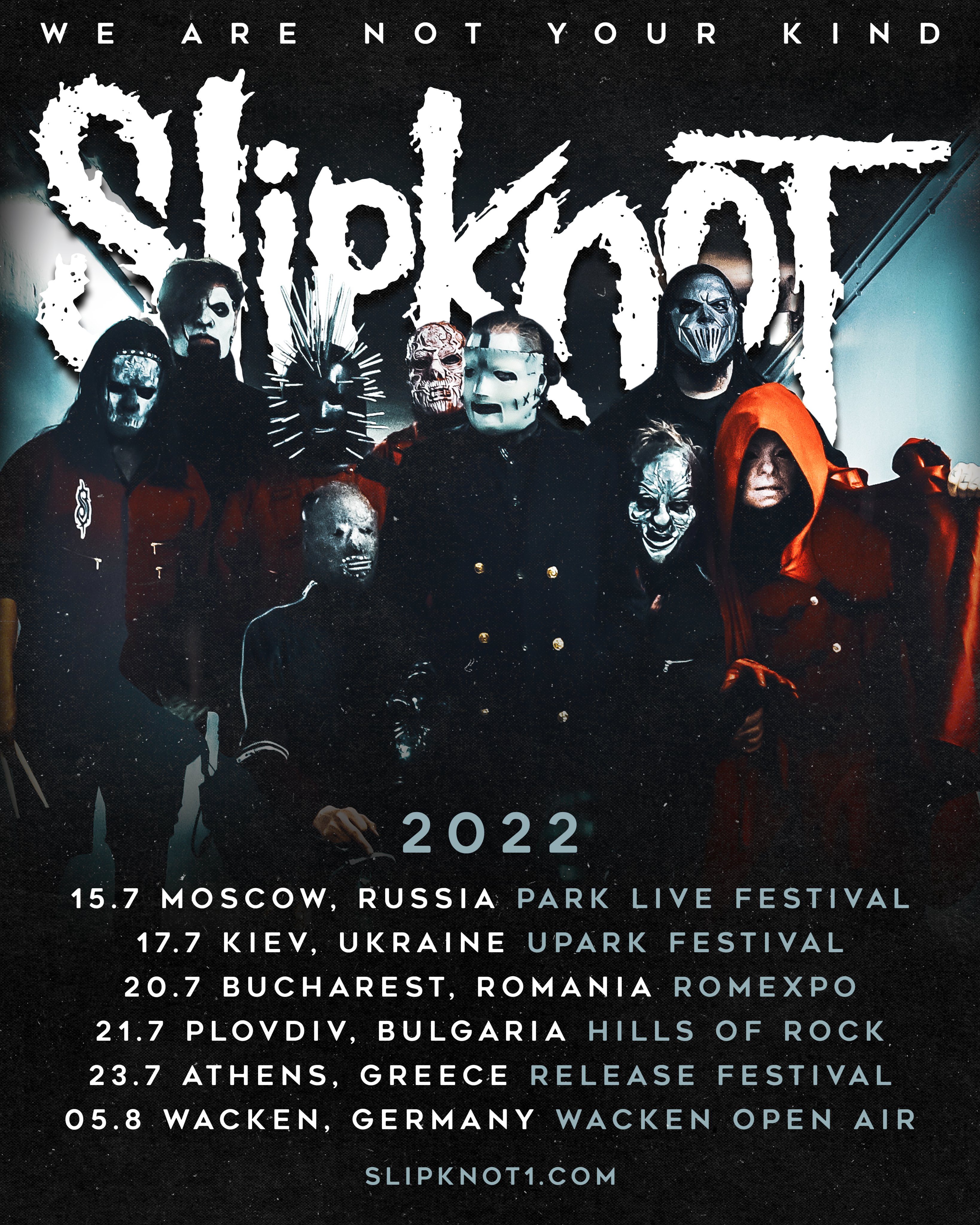 Twitter 上的slipknot Our 21 Festival Dates Across Russia Ukraine Amp Europe Have Been Rescheduled For 22 Further Shows And Dates Will Be Announced Soon T Co I1f2qtsxf3 T Co Ielnwmxkt1 Twitter