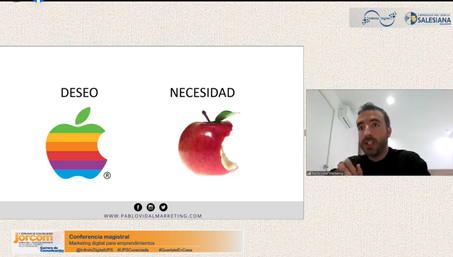EstefaniaJoha16's tweet photo. "El marketing no es vender ni mucho menos hacer publicidad, el marketing es el arte y la ciencia destinada a satisfacer al consumidor pero también despierta deseo" - Pablo Vidal
#JorComV #EjeEmpresarial #Diario702 #EventosGratuitos https://t.co/rgZ0zqqEJZ