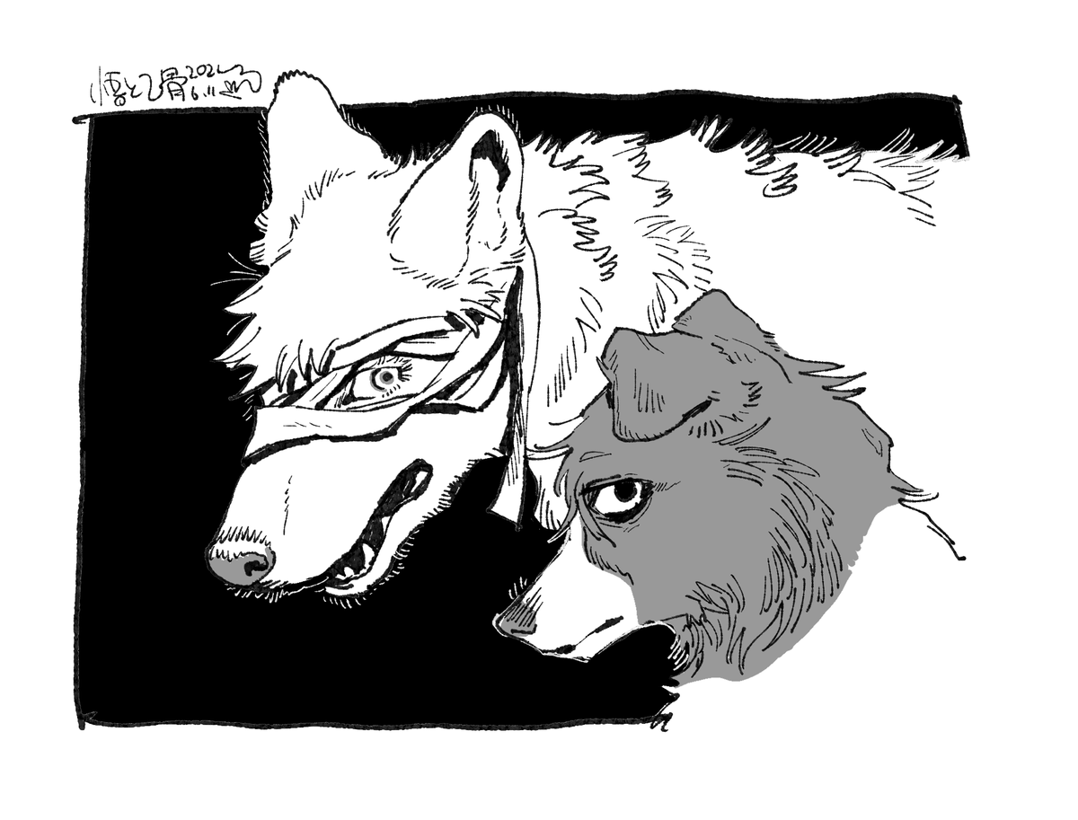リクエストあったので描きました!(獣化) https://t.co/Jz71W4bxMi