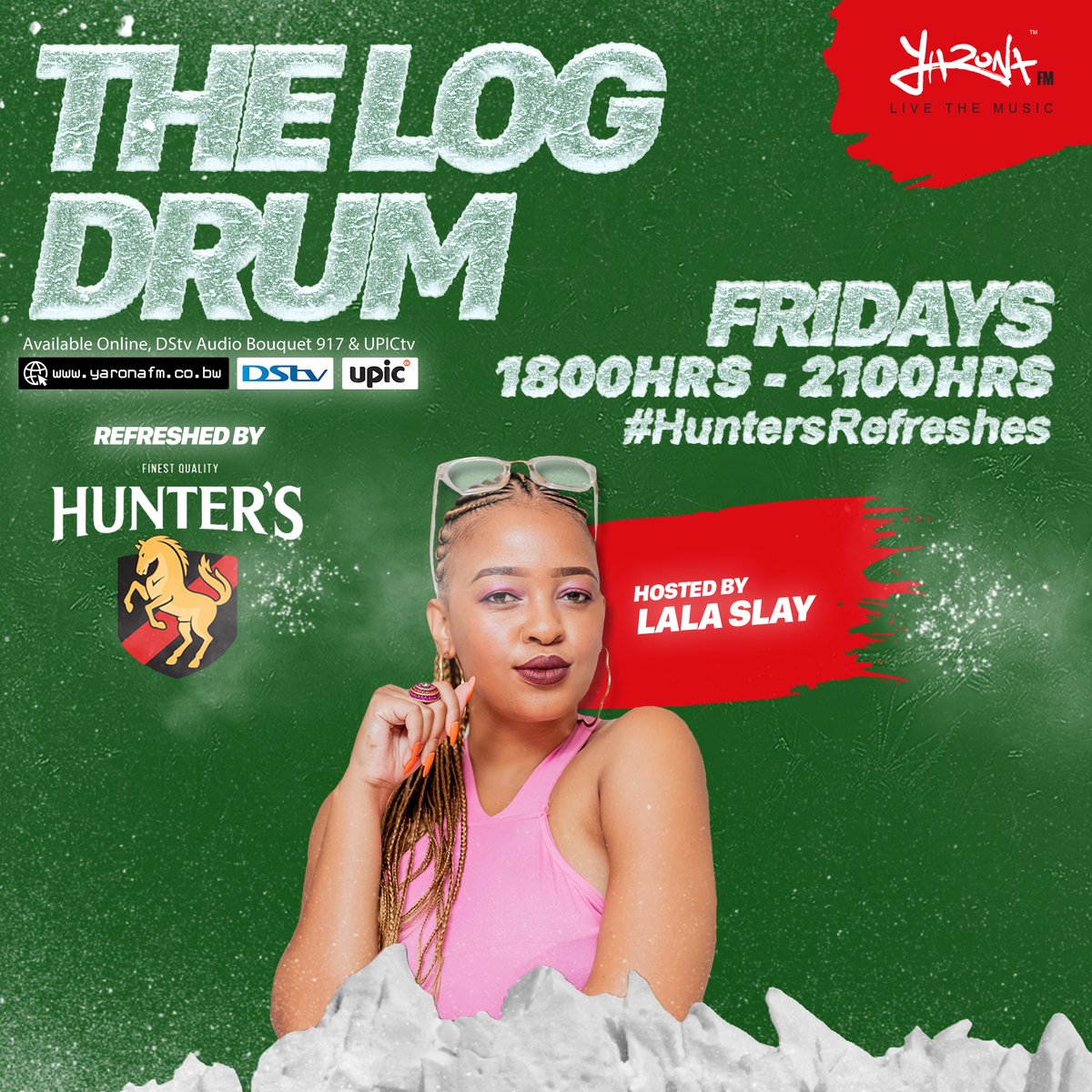 yaronafm's tweet photo. #DontVisitAtNight #SeetebosigoNgwanaka
Activate your weekend ka Amapiano! @lalaslay_ is on The Logdrum refreshed by @hunterscider . 📻🎧TUNE IN FOR #YanoChat with @Latty_misfit & @LORD_T_007 🎶🎵🔥
#YaronaFM #TheLogdrum
📢Give her a sharrat!!
📲Whatsapp: +267 74751545 https://t.co/h2oIq2eamz