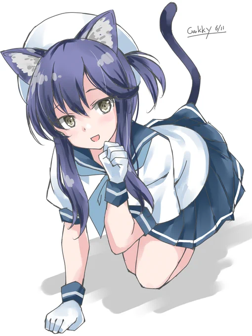 #艦これ版真剣お絵描き60分一本勝負_20210611
#艦これ版深夜の真剣お絵描き60分一本勝負 
対馬にゃん 