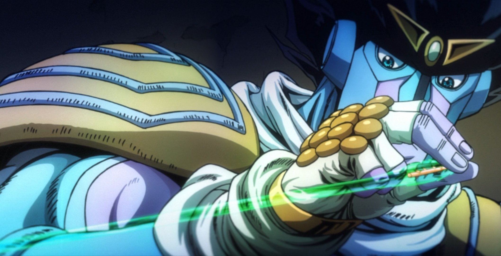 Grayanom on X: Several times during the part 4 anime, star