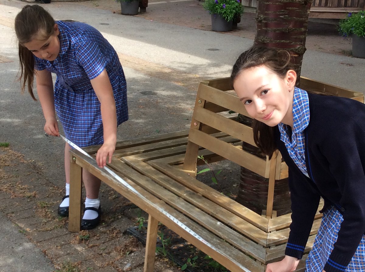 StMargs_Year5's tweet photo. Perimeters are lots of fun when you get to investigate both indoors and out! @StMargaretsPrep. We are creating shapes with the same perimeter and measuring perimeters too! #mathsexplorers https://t.co/XDH8cnNKTL