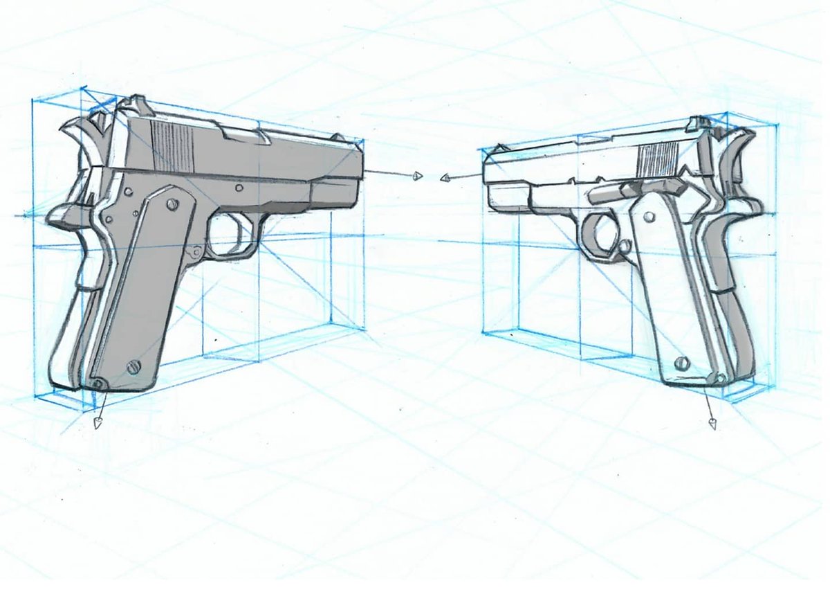 tangyuannn__'s tweet photo. Production Sketch Assignment 2
#productionsketch #perspectivedrawing #perspective #perspectives #gun #handgun #digitalart #grayscale #イラスト #イラストグラム #イラストレーター #創作イラスト #イラスト好きな人と繋がりたい #illustration #illustrationartists #illustrator https://t.co/DbiPKCPoJ3