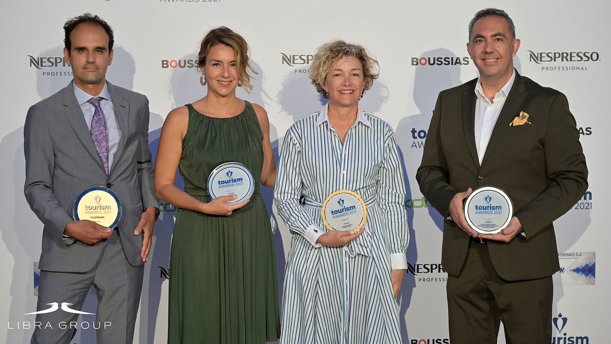 thelibragroup's tweet photo. Congratulations to @AriaHotelsGR on receiving FOUR of the 2021 #TourismAwards, including the Platinum Award for contribution to “The Enrichment of Greek Tourism”. Aria's Scalani Hills Residences, Patrick and Joan Leigh Fermor House, and Elephant Beach House, were also winners. https://t.co/Lo6ay4WQYR