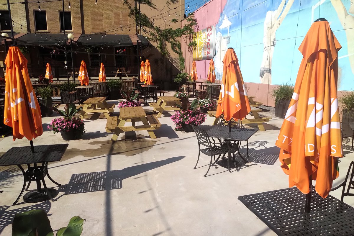 berryonline's tweet photo. Happy Friday, @CityKitchener! Thx to the #DowntownKitchener BIA, @makeitkitchener &amp; DT partners -  these are just 2 of the 25+ amazing patios awaiting you for an amazing #Summer2021 experience beginning today! Check out the @DTKitchener patio map here: https://t.co/ZTsEWpSIi0 https://t.co/a5b8mQs4w1