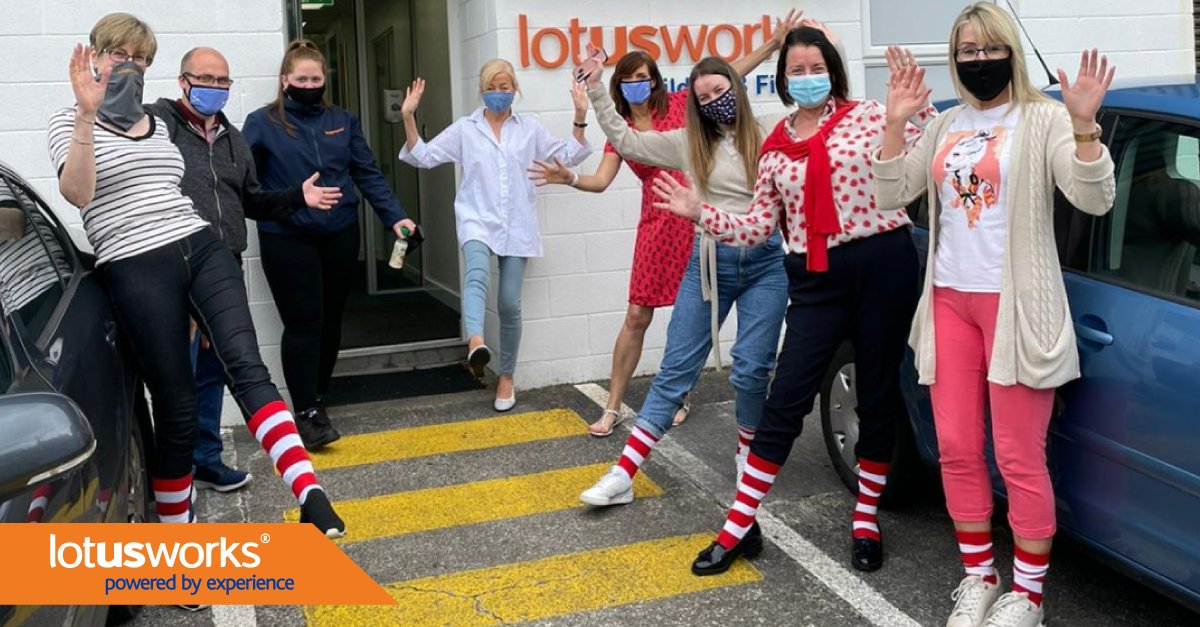 _LotusWorks's tweet photo. Today we're taking part in a Lunchtime Mile in support of the @RMHC!
We challenged LotusWorkers in HQ to wear stripes and walk or run a mile during their break 🏁
Well done to everyone who took part ✅
#Lifeatlotus https://t.co/IQQu08pYjj
