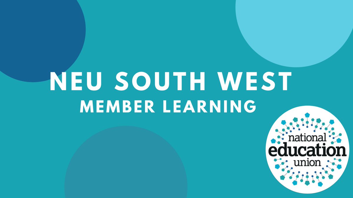 There is still time to register for our free, online #CPD events for #NEU members in the South West. You can find out more and register here: bit.ly/3iwfuvt