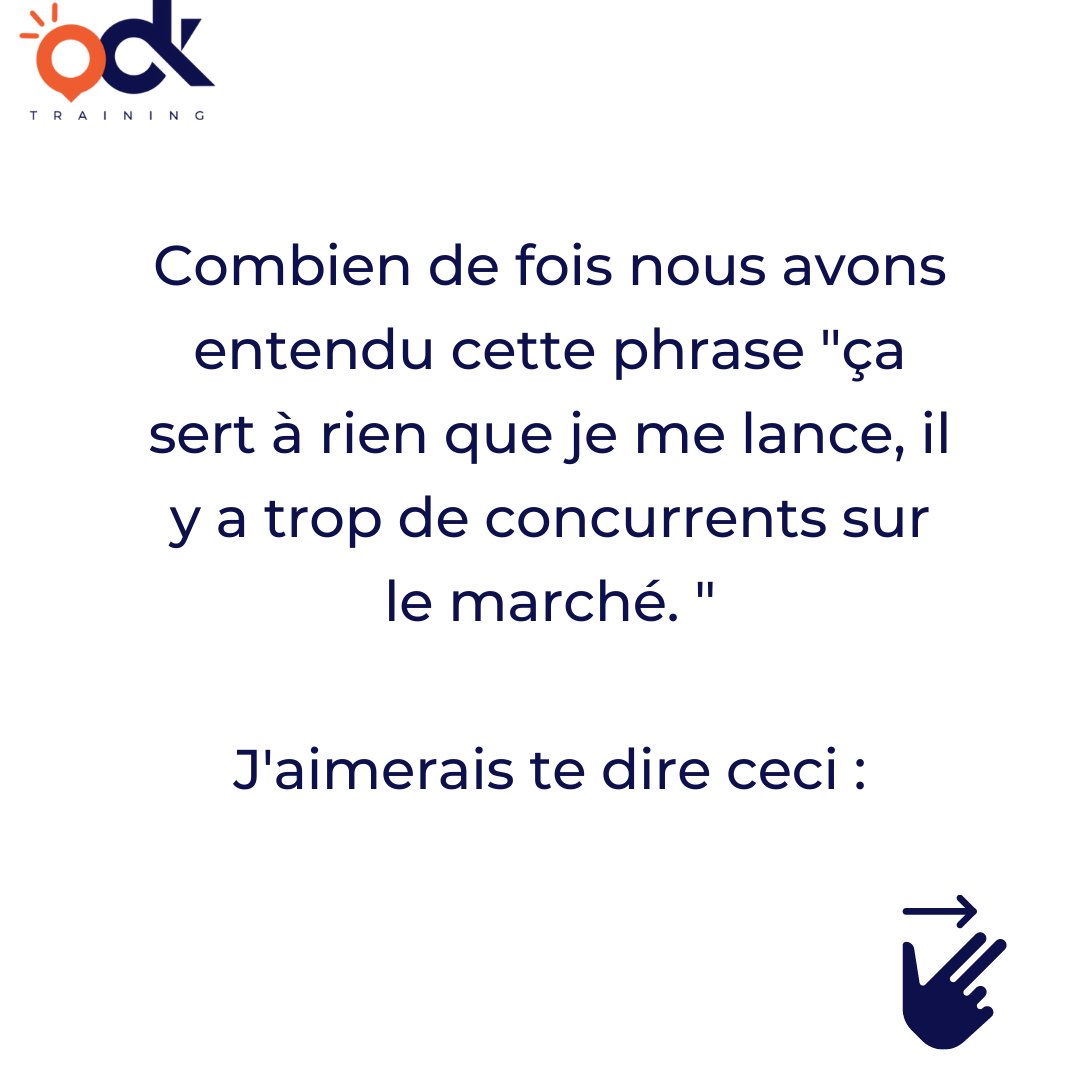 ODKConsulting's tweet photo. Beaucoup de gens sont porteurs de projet qui ne voient jamais le jour à cause des pensées limitantes.
​Et si, on analyse les choses ?
​Dis-nous si après lecture de ce carrousel as-tu toujours peur de te lancer ? Quelles sont tes pensées limitantes ? https://t.co/rGnwSacY8p