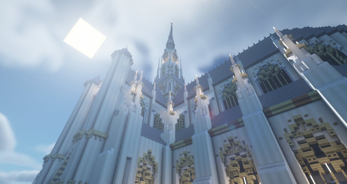 TytaRex's tweet photo. J'ai terminé cette cathédrale le 24 avril 2021. Je me suis principalement inspiré de la cathédrale d'Amiens et de Beauvais. #cathédrale #cathedral #Minecraftbuilds #minecraftbuild #minecraftcathedral #cathedralminecraft #minecraft #minecraftcathédrale https://t.co/rQHp2rIJxN