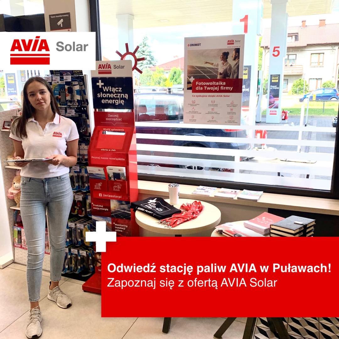 a_bobrukiewicz's tweet photo. Chcesz dowiedzieć się więcej na temat oferty AVIA Solar❓🧐Możesz to zrobić już dziś 👉odwiedzając stację paliw AVIA  ⛽️ w Puławach 💪😃

Stacja paliw AVIA, Puławy, ul Włostowicka 70. Zapraszamy‼‼

#unimot #avia #aviasolar https://t.co/SajNhrHgFU