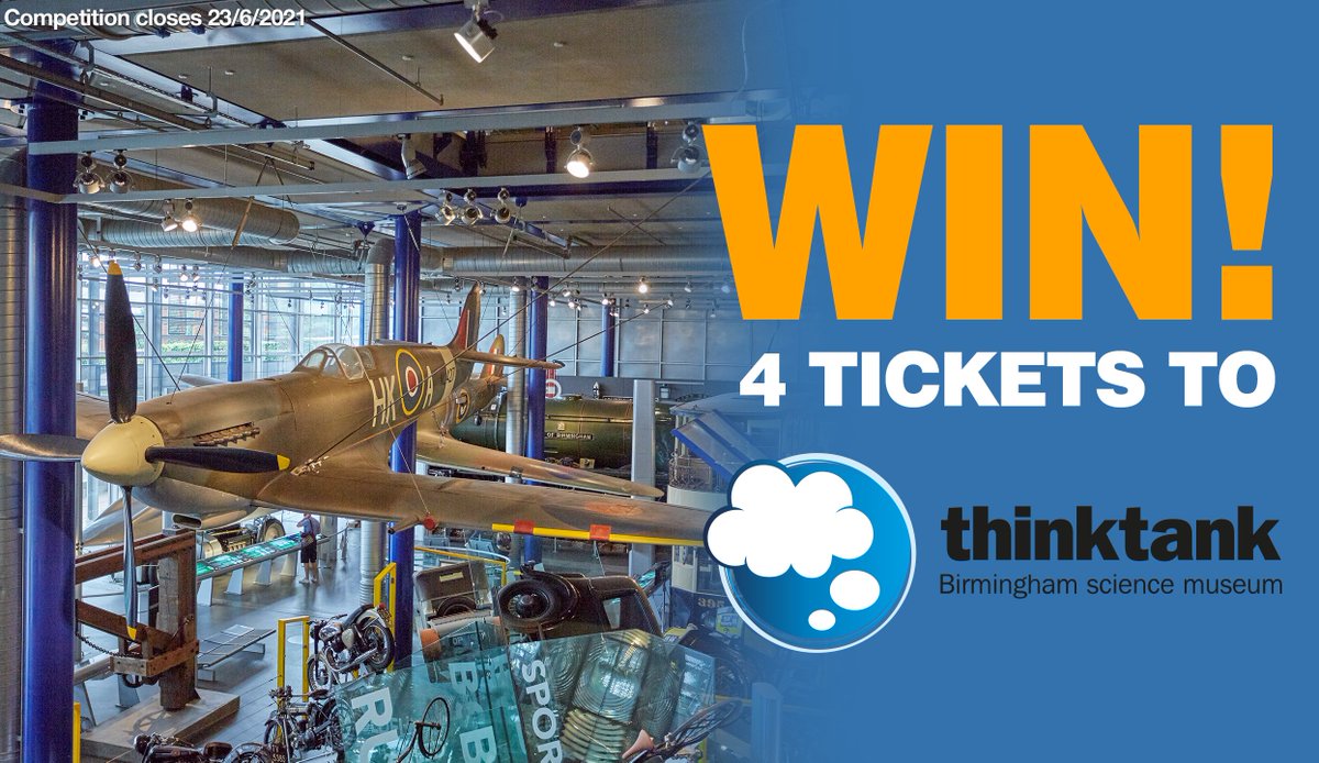 #WIN 4 tickets to @thinktankmuseum.

Tickets to be redeemed before the end of the summer holidays.

FOLLOW + RT before 23/6 to enter!