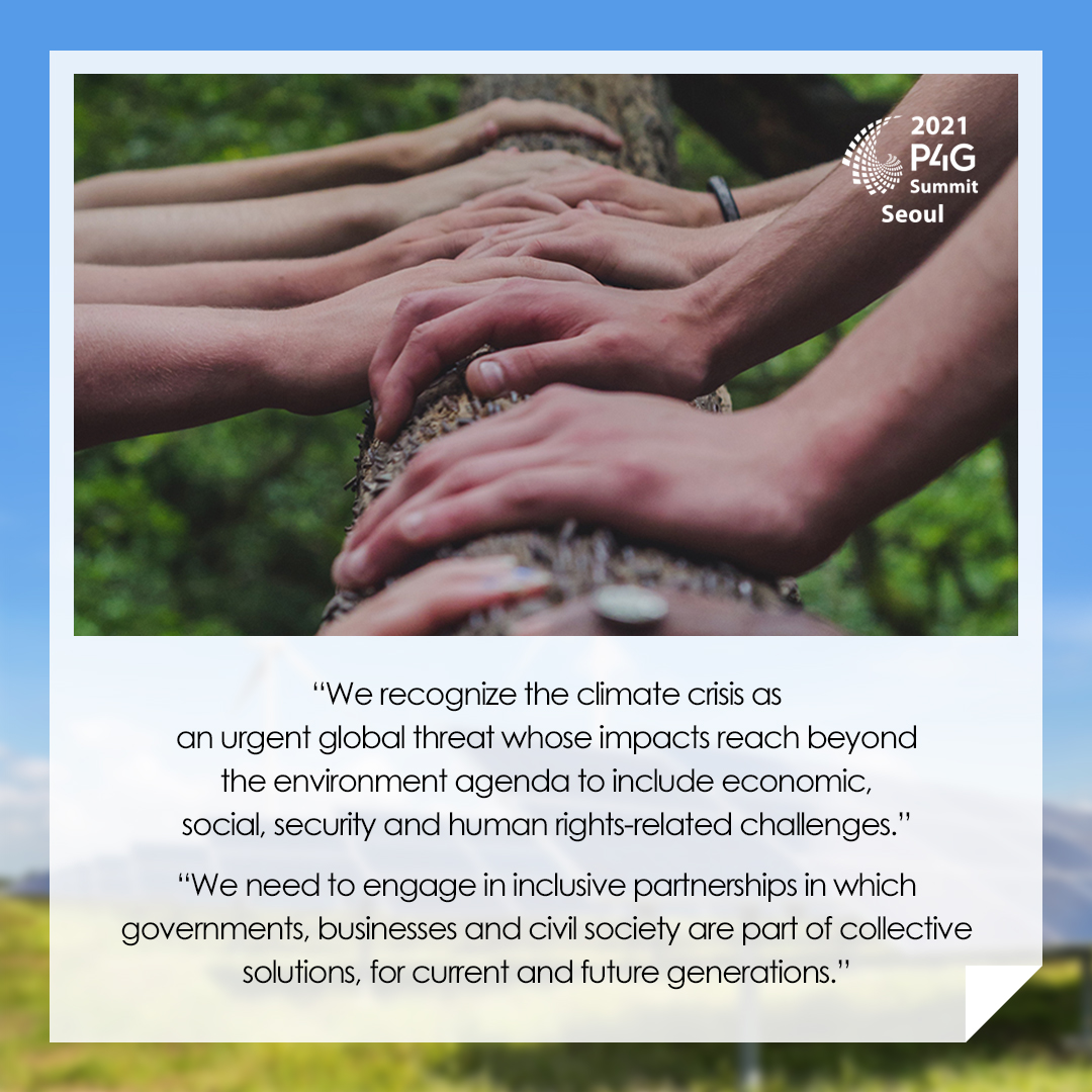 mofa_koreaz's tweet photo. P4G Seoul Declaration: Call for Climate Action

World leaders pledged to work for inclusive green recovery toward carbon neutrality in the Seoul Declaration which was adopted at the end of the 2021 P4G Seoul Summit on 31 May.

#2021P4GSeoulSummit #P4GSeoulDeclaration https://t.co/dcbACo2XK4