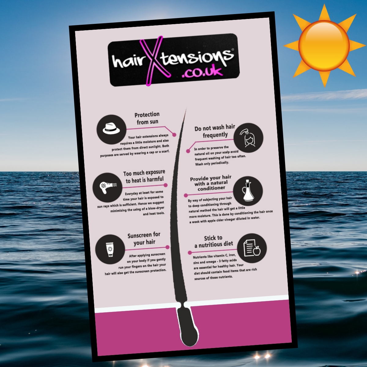 hair_xtensions's tweet photo. ☀️ Hair Protection Tips ☀️Keep your hair protected this summer to avoid damage, frizz an dryness.
 
🛍️ https://t.co/XkQF2HUfMY

#summerhairtips #hairprotection #haircare #hairextensioncare #hairextensionaftercare #summerhairguide #aftercareproducts #summerhaircare #aftercare https://t.co/Dm3WEz0wG7
