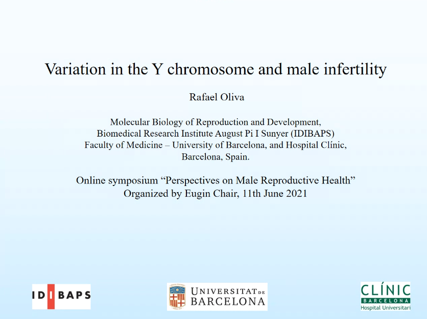 eugin_en's tweet photo. Dr. Rafael Oliva, from the @UniBarcelona, is presenting his paper entitled "Variation on the Y chromosome and male infertility", which is an interesting talk directly related, as a whole, to the Y chromosome.
#malereproductive #science https://t.co/YrdFQiPwdv