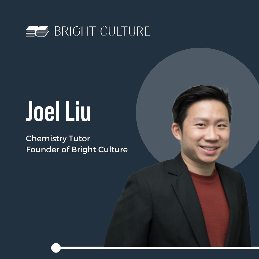 BrightCulture's tweet image. We’re kickstarting our tutor introductions at Bright Culture! Many of you may be familiar with Mr. Joel Liu, our 'O' &amp;amp; 'A' Level Chemistry tutor. 

Mr. Joel Liu’s youthful exterior masks more than 12 years of tutoring experience. Having taught over hundreds of students, he has de