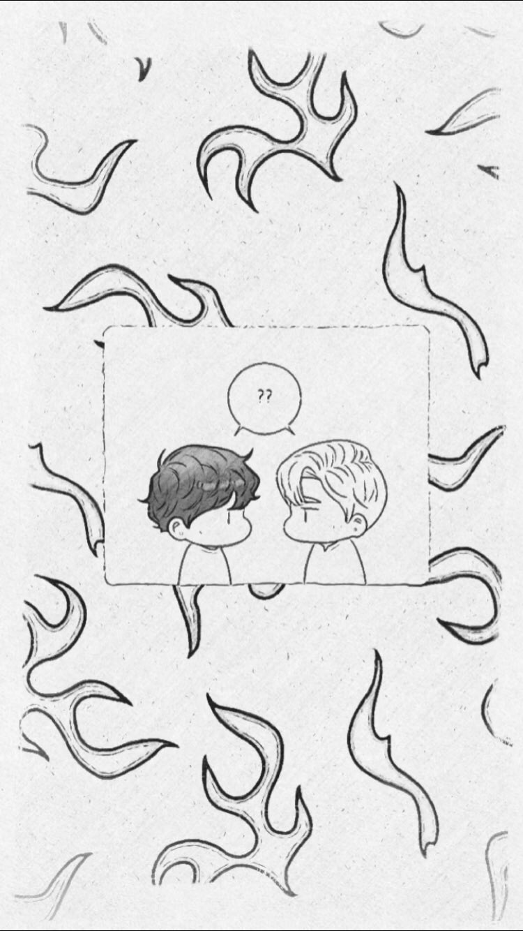 Taebom Hi Cbaw Fans I Experimented A Cute Wallpaper With Taesung And Haebom From The Art Of Bamwoo At Cherry Blossoms After Winter Hope You Like This Simple Edit Hihi