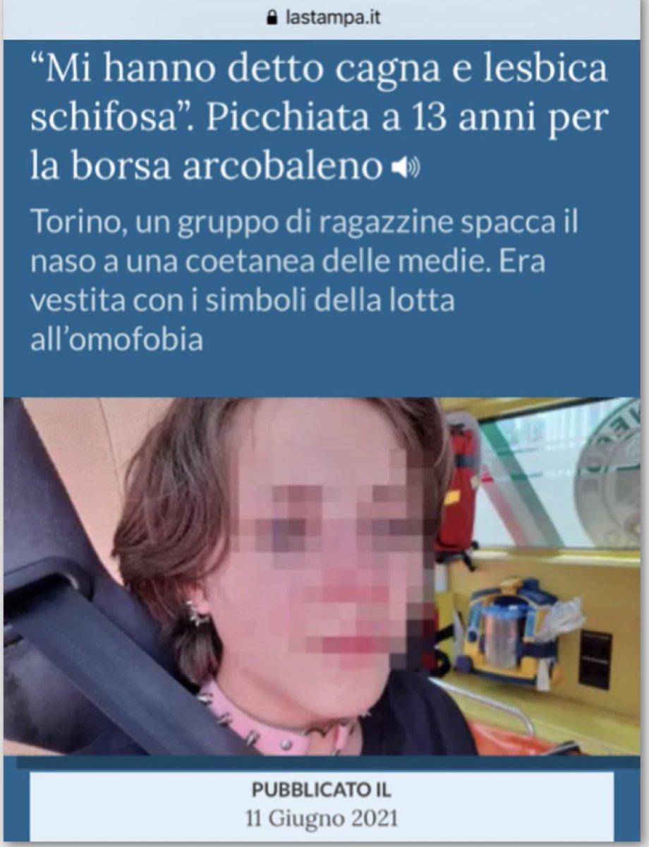 Avere una figlia di 13 anni e doverle dire di stare attenta perché usa anche lei quella borsa e potrebbe essere pericoloso. Questo, anche questo, è un motivo per dire che serve una legge contro l’omotransfobia. #ddlzan
