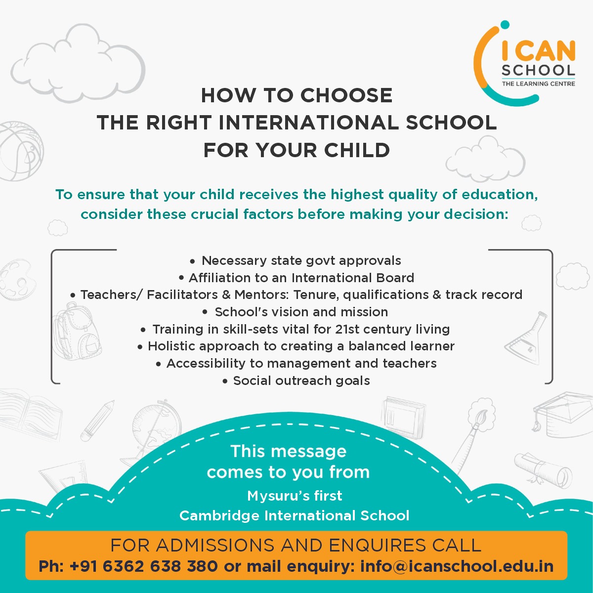 ICanSchoolMys's tweet photo. We often think along these lines when we look for an 'International School.'
#icanschoolmysore #admissionsopen #holisticdevelopement #cambridgecurriculum #cambridgeschool #community #schoolsofinstagram #schoolofmysore #cambridgeint https://t.co/YSDFDfe6vA