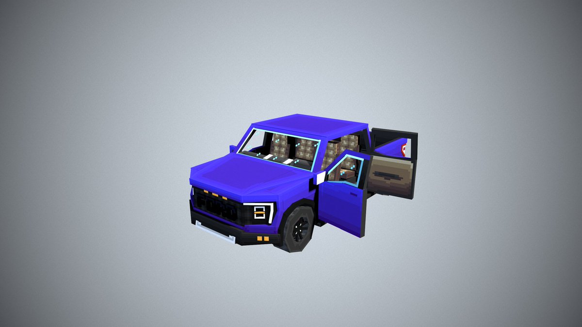 Wartave's tweet photo. Ford F150 - Minecraft Model

*Made in: 
@blockbench

*Rendered in: 
Marmoset

#Blockbench #Minecraft https://t.co/6JE9sRfAuH