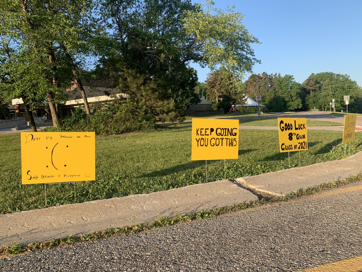 AndyGignac's tweet photo. Our last @WestHillsMS leadership project with some positive messages and warm wishes for our 8th grade class of 2021!  @melisspalmeri @bhschools @bhswatson https://t.co/V0mMCy1jdM