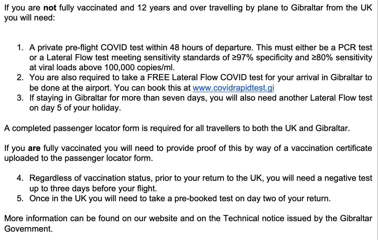 GBC News on Twitter "UK/Gibraltar COVID travel guide below. More