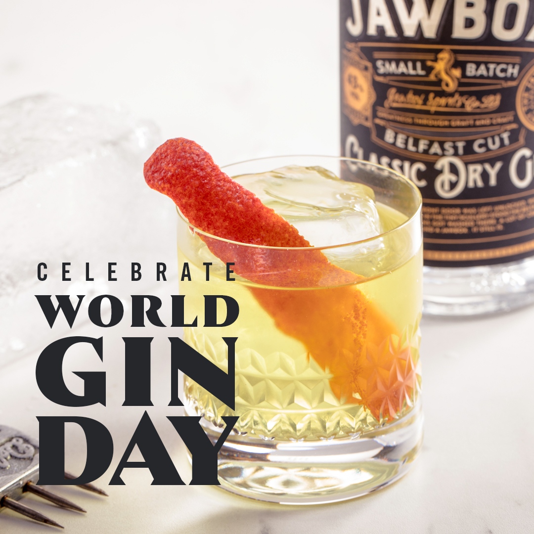 It's #WorldGinDay tomorrow so this is a reminder to get ready to make a round of Jawbox Negroni Cocktails:⁠
⁠
35ml Jawbox Gin⁠
35ml Suze Liqueur⁠
35ml Lillet Blanc⁠
⁠
Build in an ice-filled glass and stir. Garnish with a twist of orange peel. Sip and enjoy.