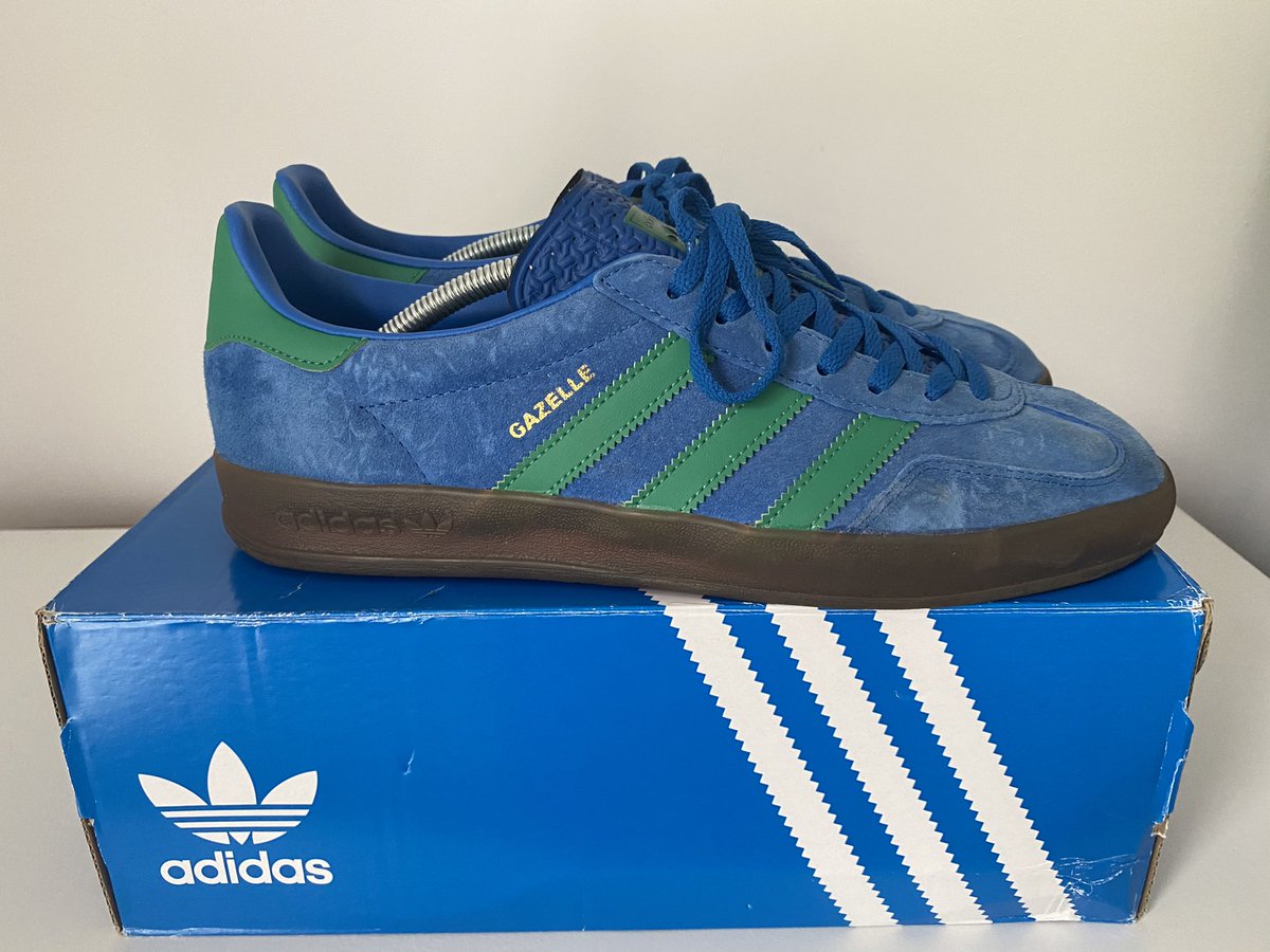 thomaswatts23's tweet photo. FOR SALE 

Adidas Gazelle indoor Size 9

Great condition with original box

£45 all in

@RetroSolesUK @adiFamily_ 
#adidasoriginals #adidas #Adifamily https://t.co/b5vwGfvSI7