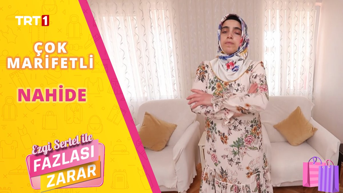 Haftanın finalinde yarışacak yarışmacımız ÇOK MARİFETLİ NAHİDE  Hanım oluyor☺️
#FazlasıZarar🛍 <a href="/trt1/">TRT 1</a>