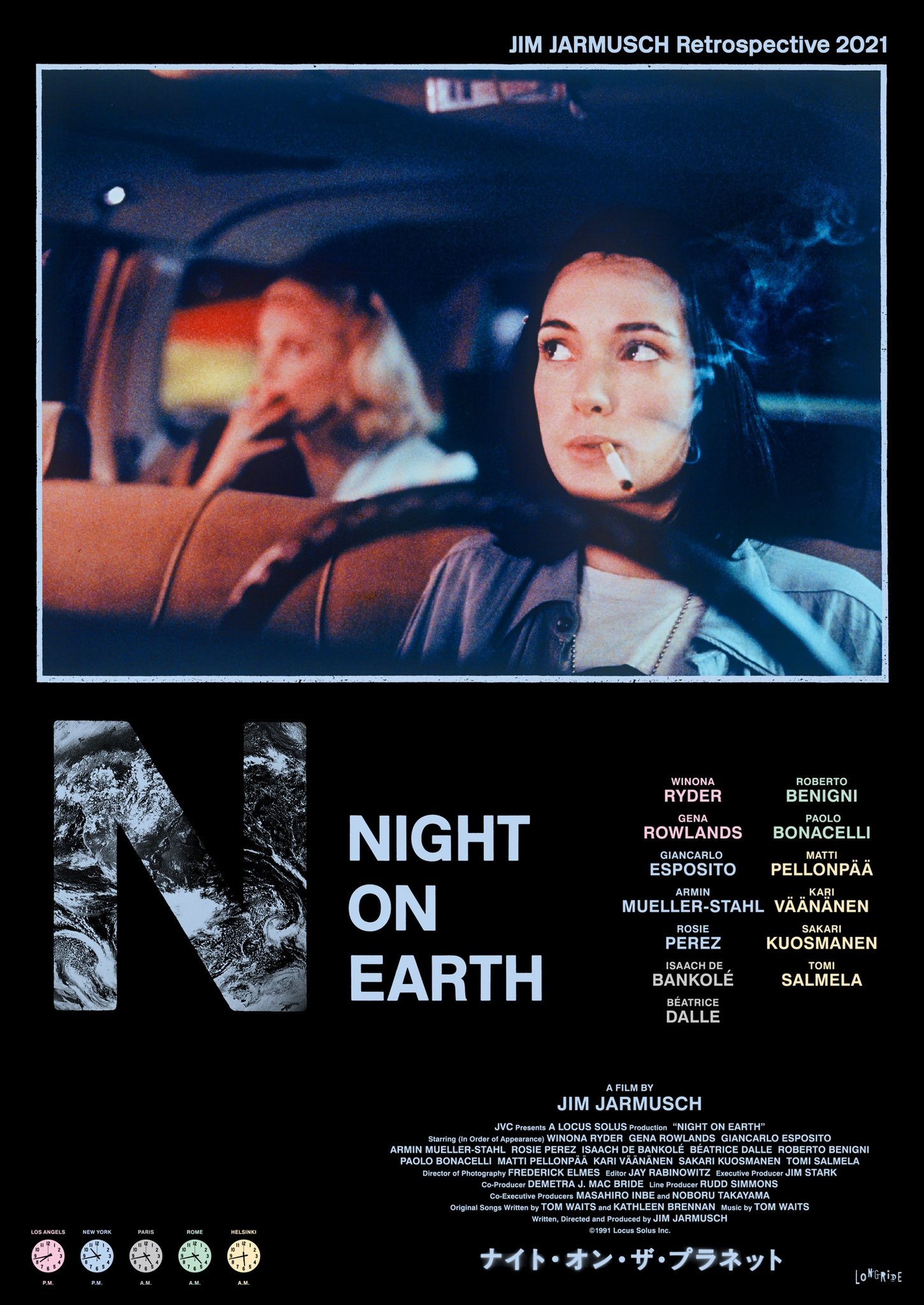 Night On Earth ポスター B2サイズ Night on Earth Original 1991 Japanese B2 Movie Poster