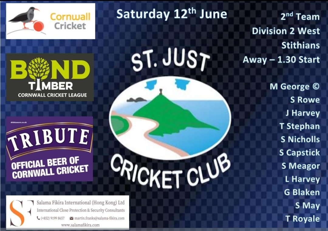 stjustcc's tweet photo. Team news for weekends fixtues. 1sts and 4ths at Cape Road this week. Hope the sun shines after another grim week. Bar open ☀️🏏🍻 https://t.co/9p0q1fmQVF