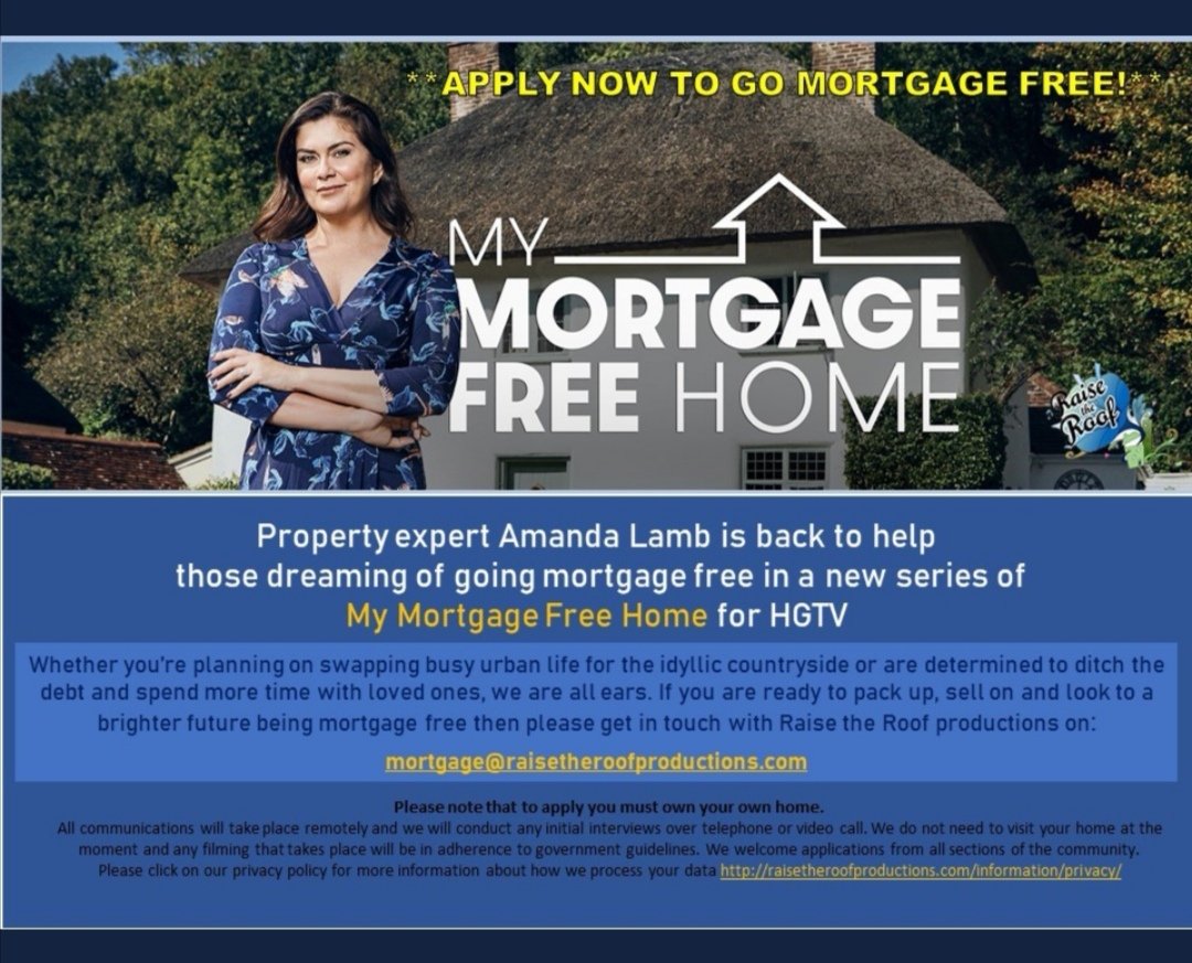 If you are thinking of moving/relocating rurally or more remotely, @MyMortgageFreeHome are looking for lovely people to take part in their second series with Amanda Lamb! Here's the info...💚
#home #findyourhappy #countryside #homeisyourcastle #makeahouseahome