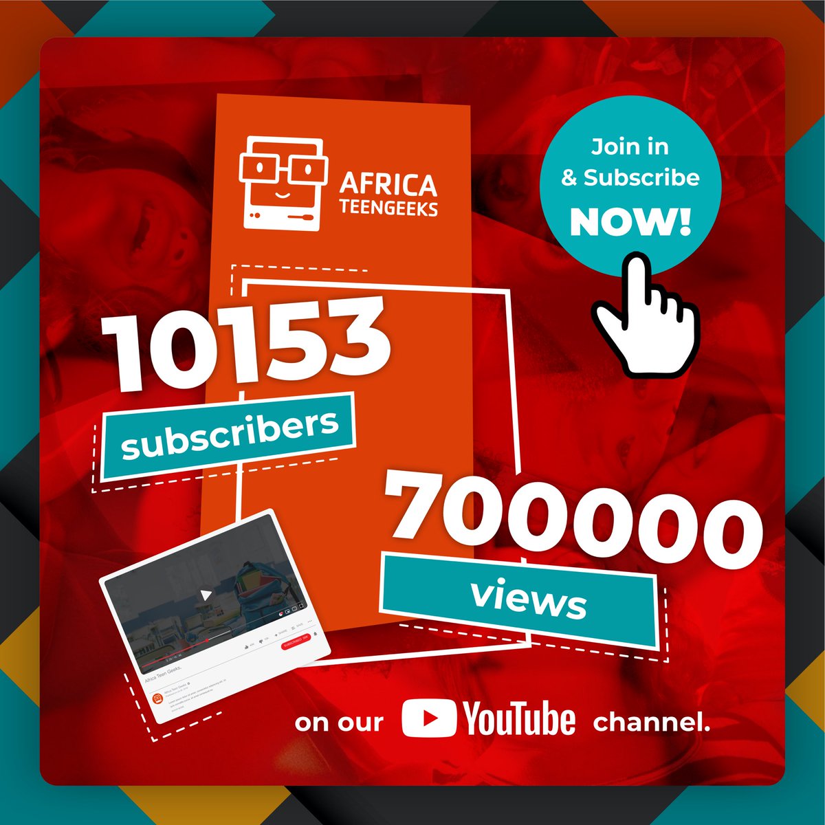 Over 700 000 views on our YouTube channel! Subscribe and watch grade R-12 CAPS curriculum including #coding &amp; #robotics run in collaboration with our friends at <a href="/DUT_Tweets/">DUT</a>. We are proud of our impact! Subscribe here: bit.ly/3cztuB7 

#africateengeeks #girlgeek