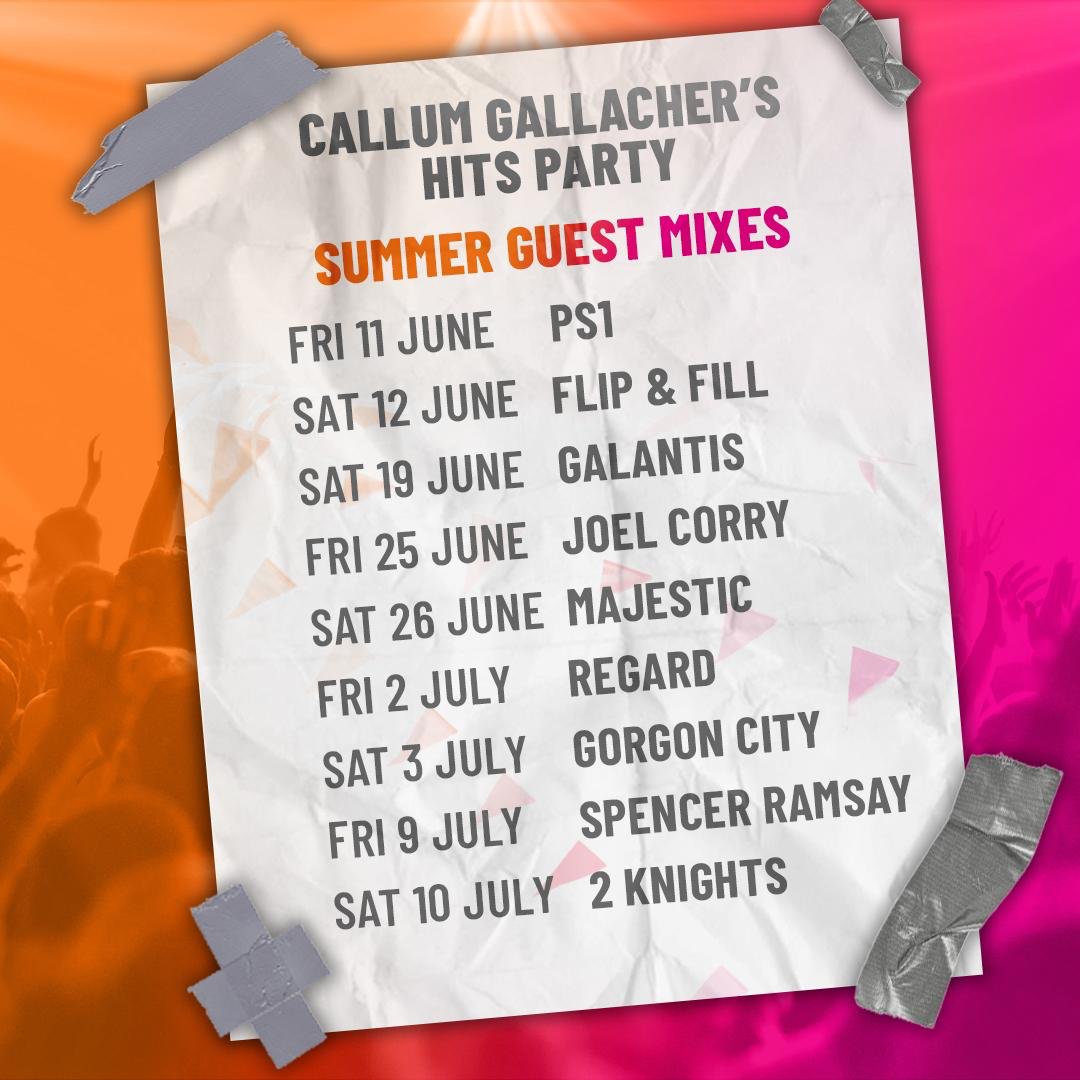 Big thanks to @callumstweets for the continued support. Also, thank you for inviting me to be part of your Summer Guest Mix series! Mad seeing me amongst these huge names 🙌@ps1music @FlipAndFill @wearegalantis @JoelCorry @MajesticOnline @DardanRegard @GorgonCity @2KnightsMusic