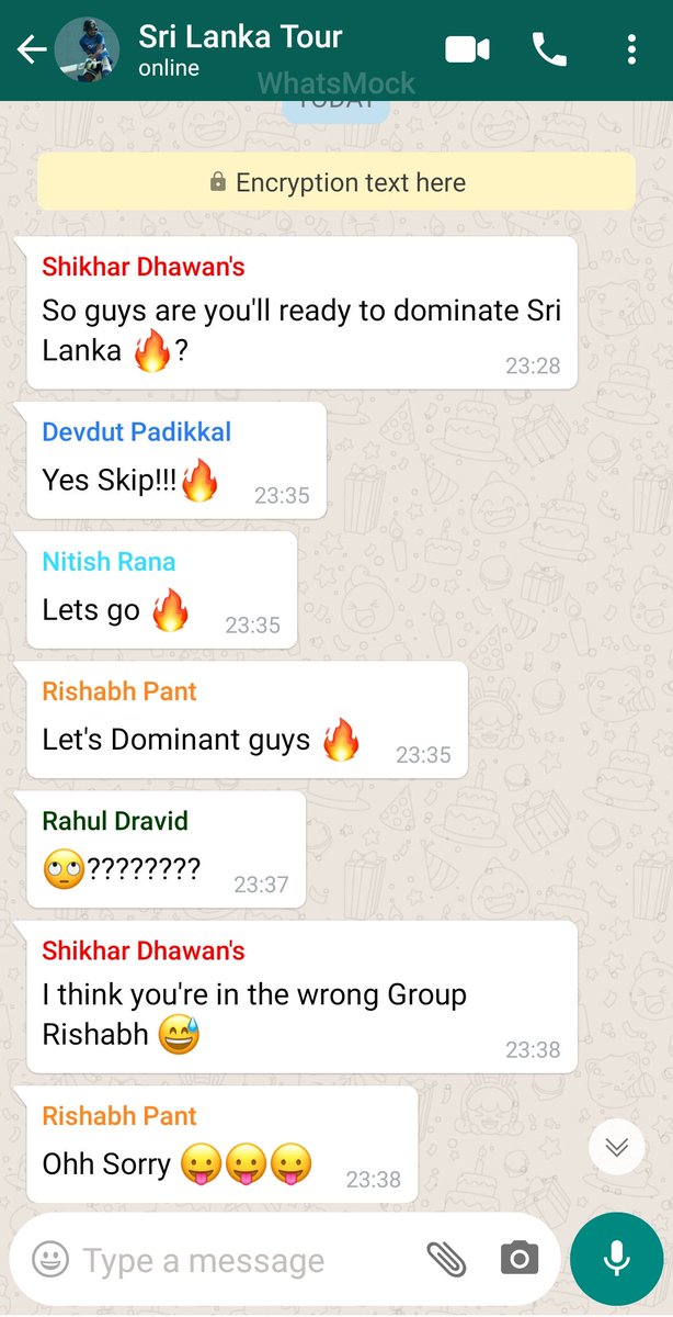 Cricchancellor's tweet photo. @WasimJaffer14 @SDhawan25 Sri Lanka here we come 🔥 https://t.co/PRlfNNKWIl