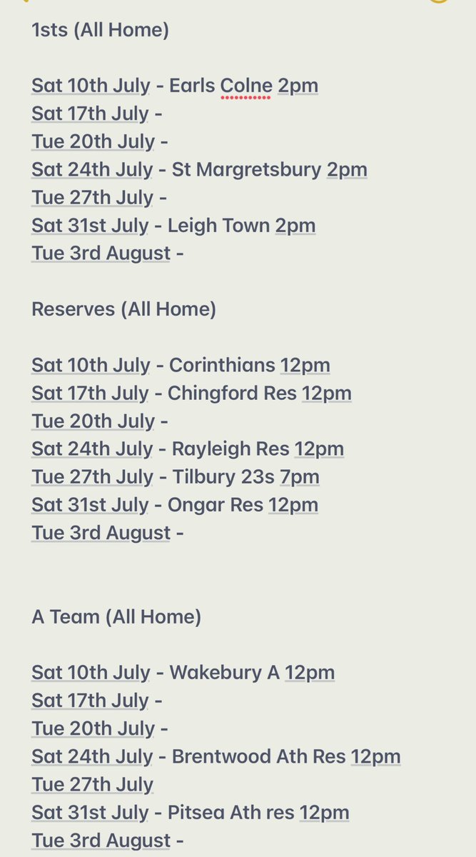 BasTownFC's tweet image. PRE SEASON FRIENDLIES NEEDED! 

Get in touch if you fancy a game? We have added some more dates. 

All games are booked and refs will be sorted 

DM us to get booked in! @essexfootie @eofl
