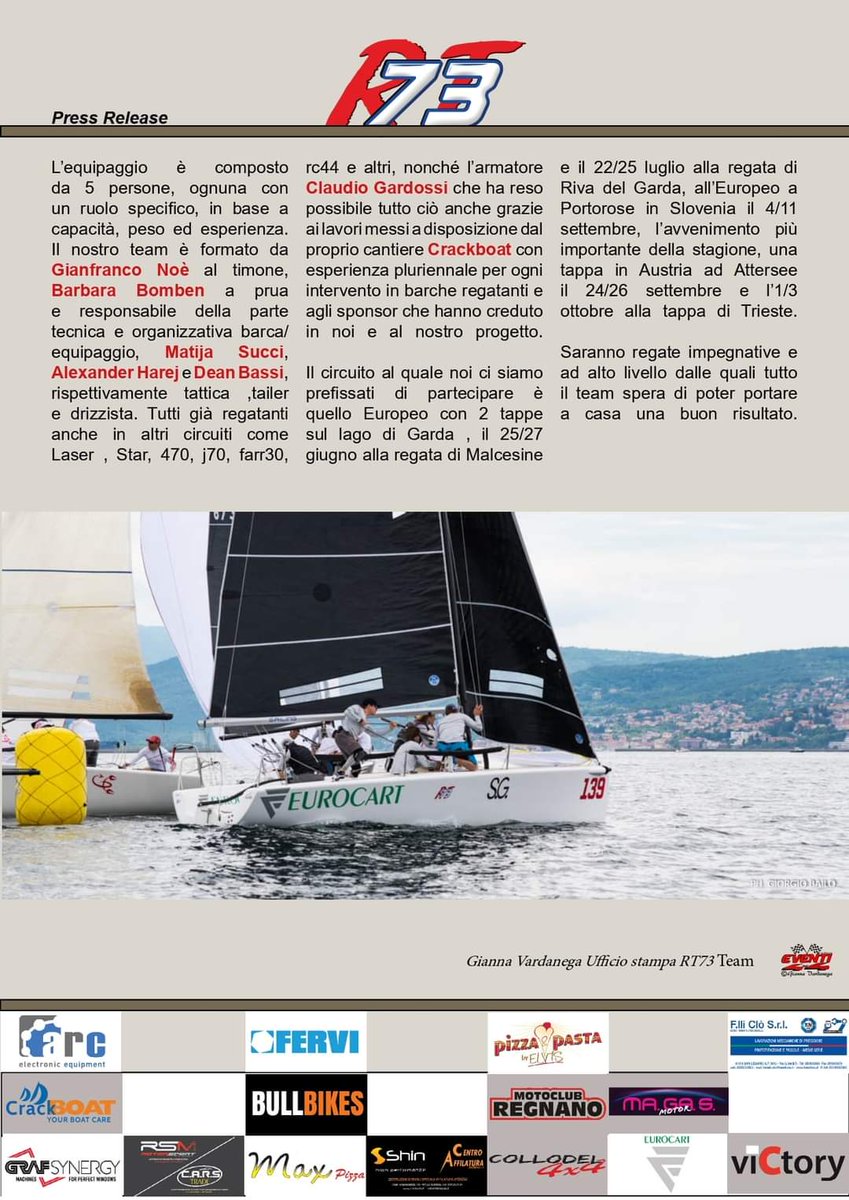 Rt73Team's tweet photo. RT73Team senza confini 👇🙂 #ALeAli @ClaudioGardossi @CrackBoat https://t.co/UZzfhdAATs