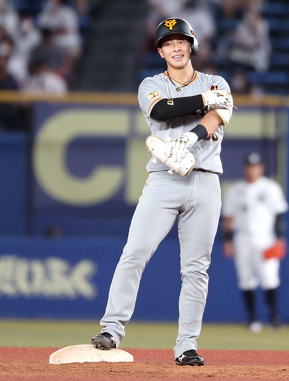 読売ジャイアンツ　巨人　湯浅大選手 93番時代 サイン入りピンクユニフォーム 読売ジャイアンツ 湯浅 大 選手 直筆ミニサイン色紙 東京読売