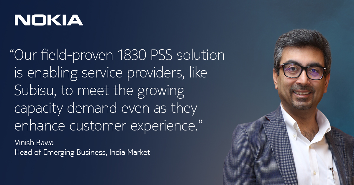 NokiaIndia's tweet photo. We are delighted to partner with Subisu to modernize their #optical #network to deliver high-speed #broadband for their retail and #enterprise subscribers across Nepal. https://t.co/OXXtfhmKip https://t.co/odJnW1dAXw
