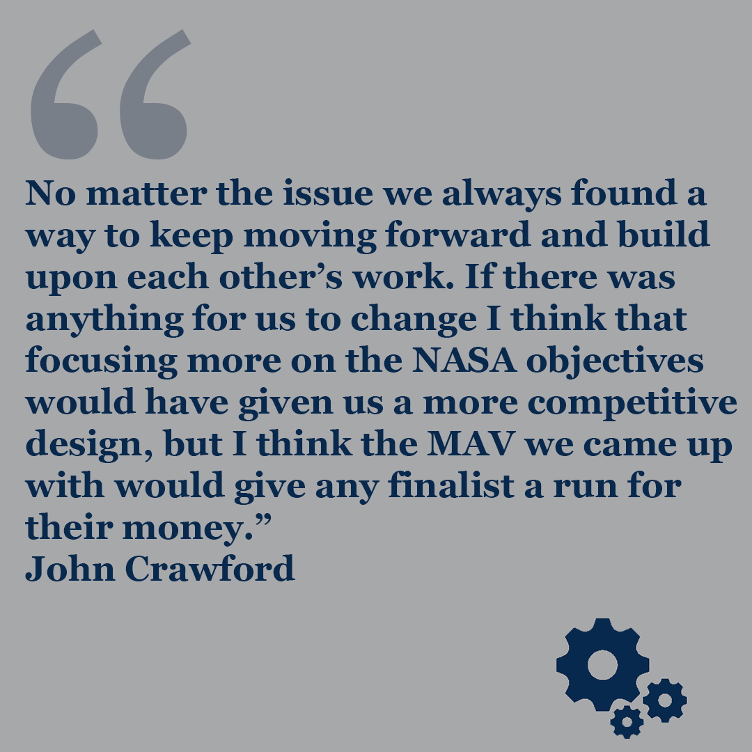 MEM Students, Eric Tran, Anthony Torres, John Crawford, Robert Howell and Justin Maran, made the "Astra Dragon Mars Ascent Vehicle" for their senior design project. Check out what the teammates had to say! #ForeverDragoneers