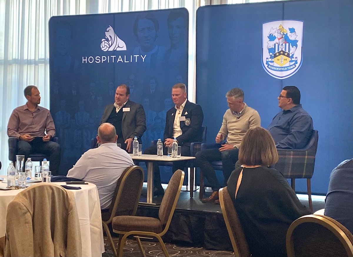 An Interested Evening with the Directors @htafc @HTAFCBusiness and great to see some old friends @andyneedham01 @JWworkholding @QuickslideLtd @AgencyHollywood and many more #htafc #htafcbusiness #huddersfield #huddersfieldbusiness